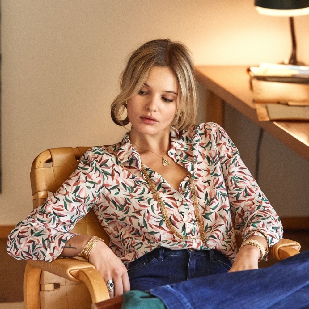 Sezane Pierro Leaves Size 2 (FR34)